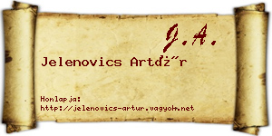 Jelenovics Artúr névjegykártya